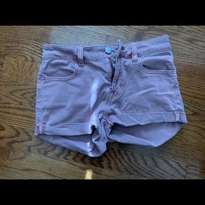 PacSun pink khaki shorts